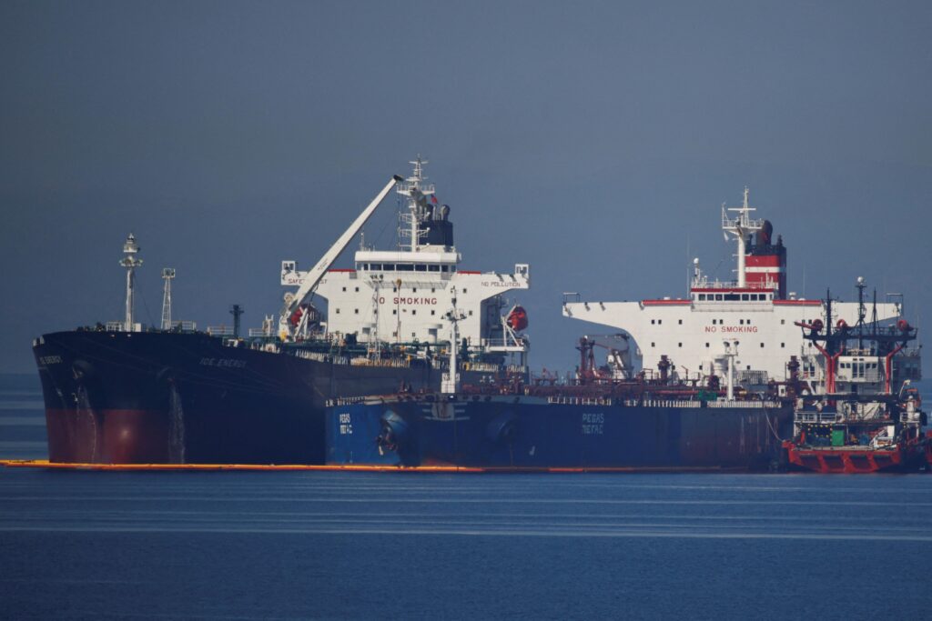 Greek tanker drifting ablaze after suspected Houthi attacks in Red Sea