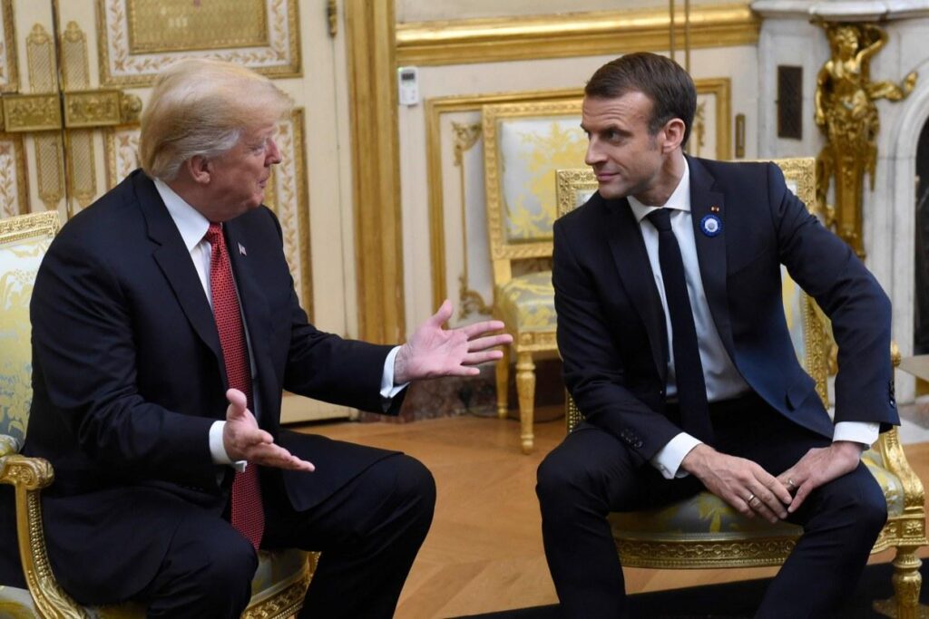 Trump is Welcomed by Macron to Paris With Presidential Pomp and Joined by Zelenskyy for Their Talks