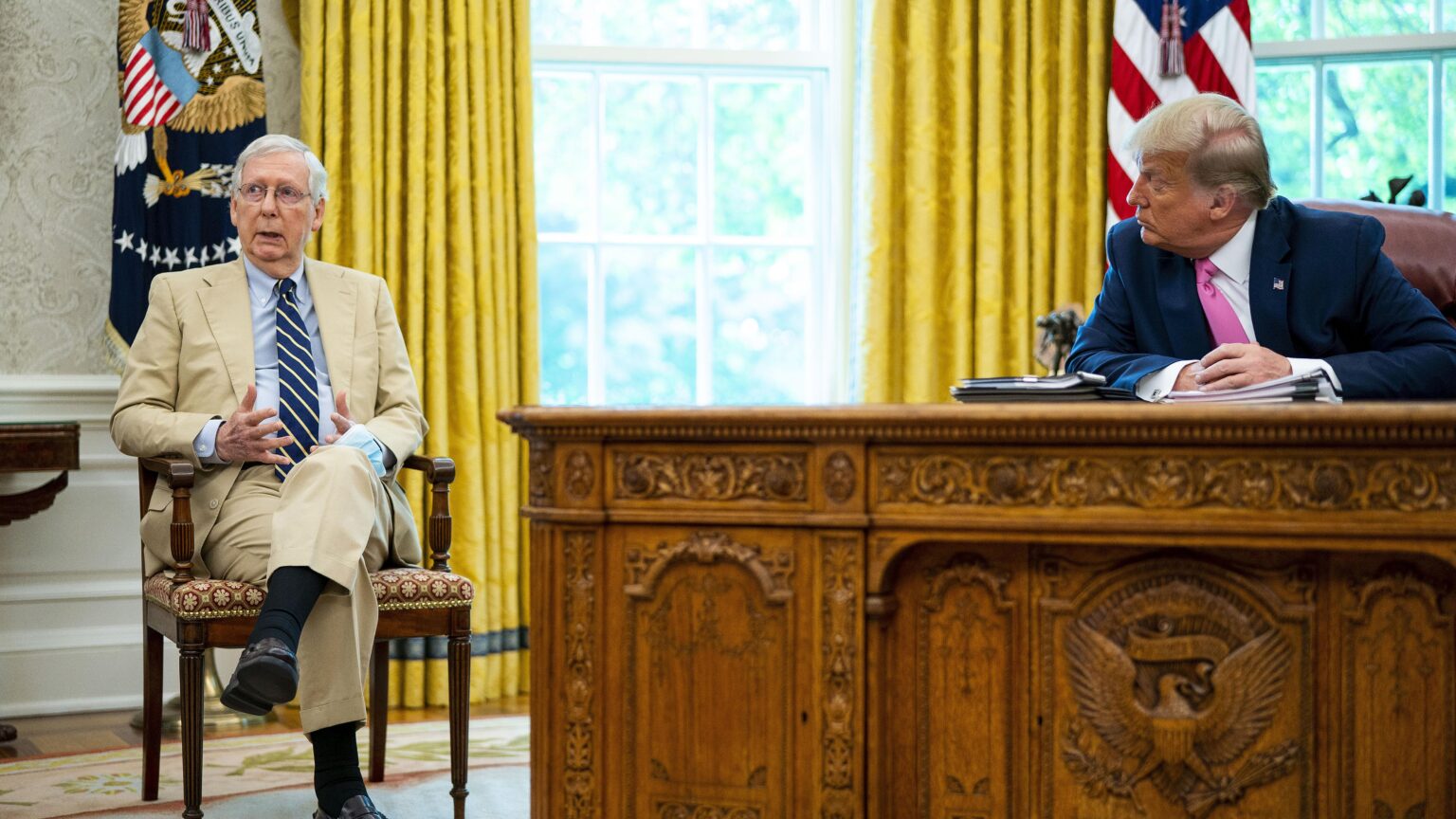McConnell warns Trump to rebuff ‘right-wing flirtation with isolation’