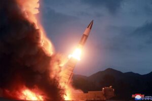 North Korea’s Kim Watches Missile Test-Firings from Country’s First Destroyer