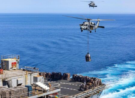 Jet landing on USS Truman goes overboard, forcing pilots to eject