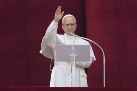 Pope Leo XIV Calls for Peace in Ukraine and Gaza, Saying ‘Never Again War’