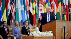 In Saudi Arabia speech, Trump says he’ll lift Syria sanctions and urges Iran to negotiate