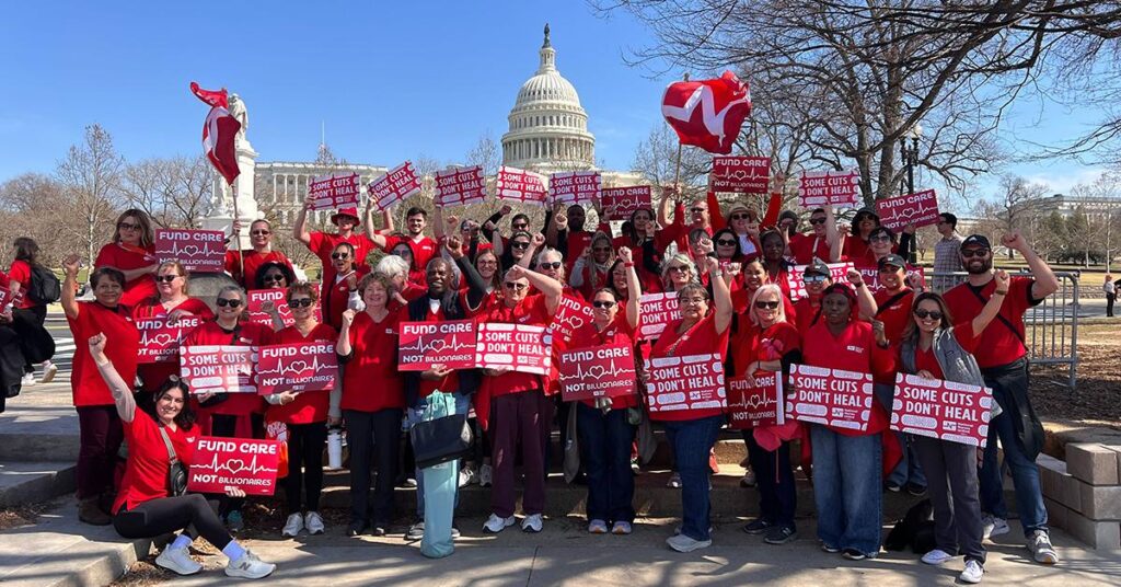 Nurses Advocate for Veterans Health Care as Trump’s VA Cuts Loom